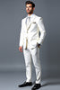 Load image into Gallery viewer, Classic White Slim Fit Single Breasted 3 Piece Men&#39;s Suit