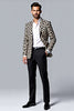 Load image into Gallery viewer, Leopard Shawl Lapel 2 Piece Men&#39;s Prom Suit