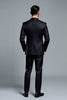 Load image into Gallery viewer, Black 3 Pieces Notched lapel Men&#39;s Suits