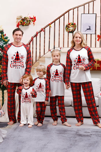 Plaid Matching Family Christmas Pajamas Sets