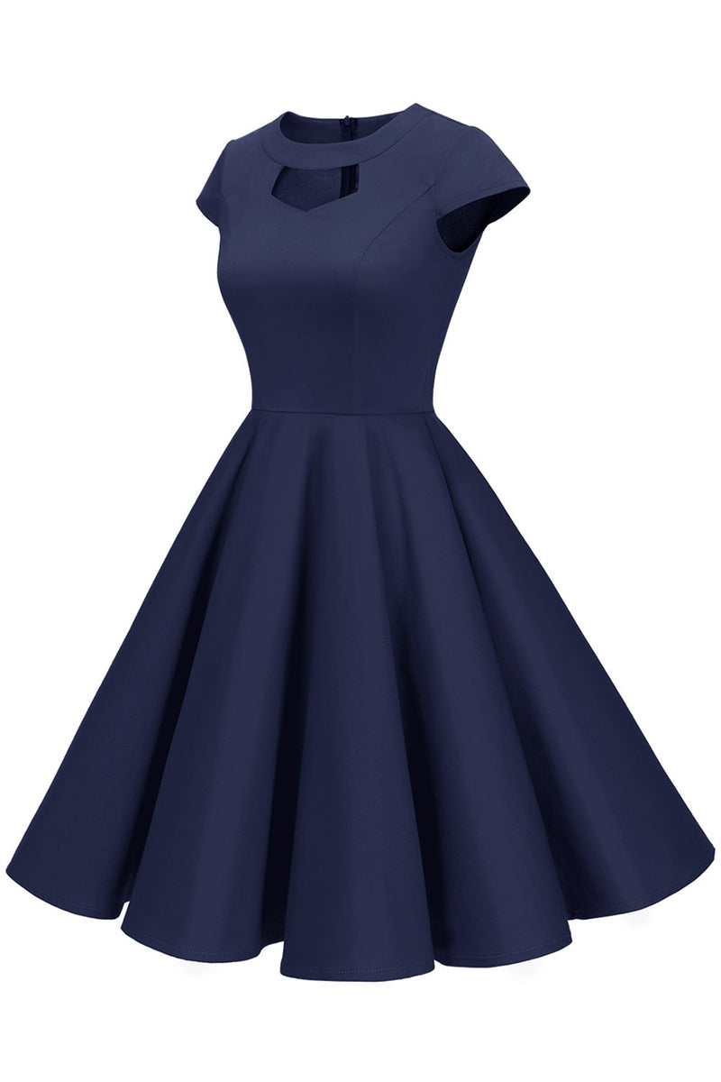 Load image into Gallery viewer, Red Polka Dots 1950s Dress