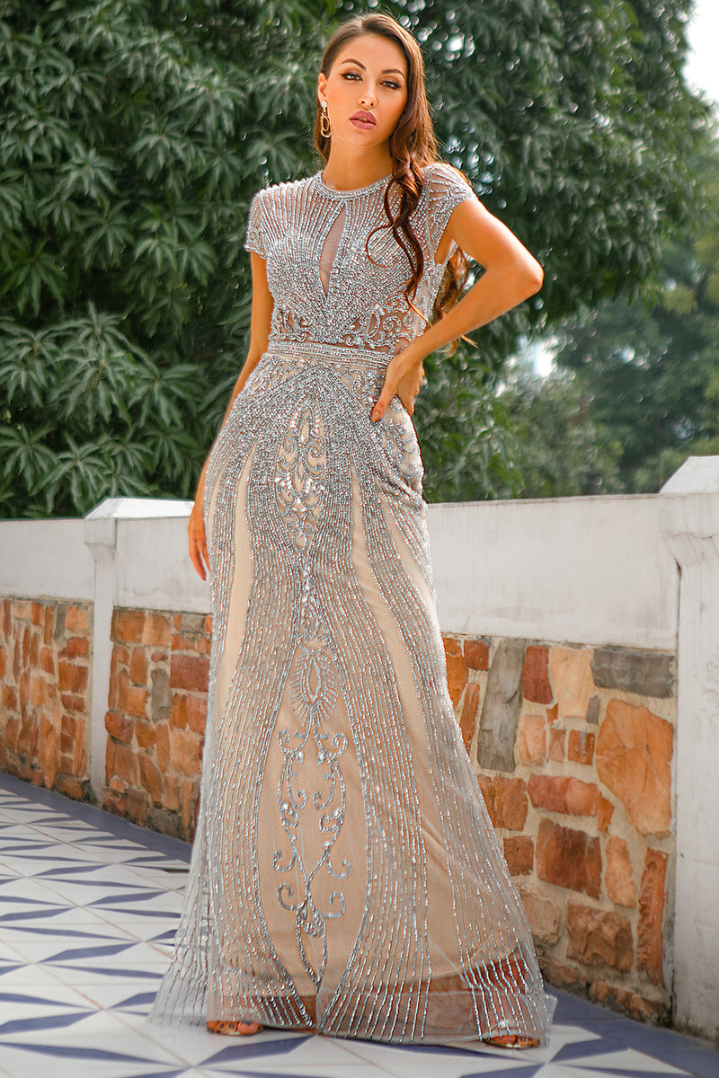 Load image into Gallery viewer, Mermaid Beaded Prom Dress