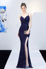 Load image into Gallery viewer, Sequins Spaghetti Straps Prom Dress with Slit