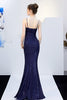 Load image into Gallery viewer, Sequins Spaghetti Straps Prom Dress with Slit